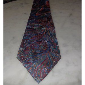 Men's Tie Multi-Color Floral 100% Polyester Manhatten